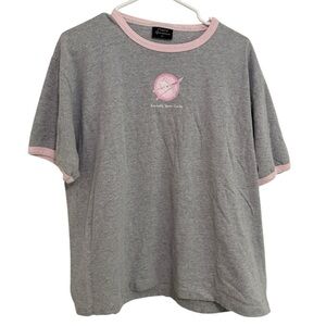 Prairie Mountain Vintage NASA Kennedy Space Center Pink Ringer Tee XL